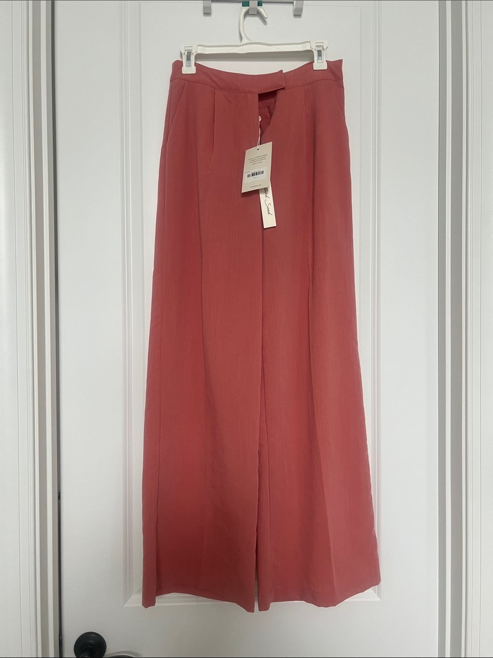 bohme Coral Wide-Leg Trousers with Front Slit